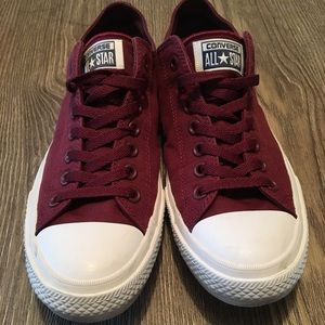 burgundy converse with lunarlon footbed